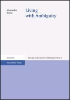 Living with Ambiguity