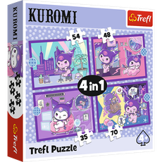 TREFL HELLO KITTY 4 dėlionių rinkinys „Kuromi“