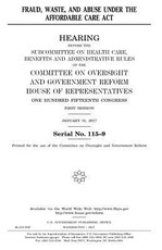 Fraud, waste, and abuse under the Affordable Care Act
