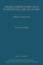 Chinese (Taiwan) Yearbook of International Law and Affairs, Volume 34 (2016)