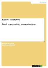 Equal opportunities in organizations