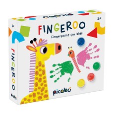 Spalvinimo rinkinys piešimui pirštais PICABU „Fingeroo“