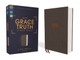 Niv, the Grace and Truth Study Bible, Cloth Over Board, Gray, Red Letter, Comfort Print