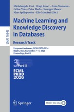 Machine Learning and Knowledge Discovery in Databases. Research Track
