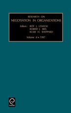 Research on Negotiation in Organizations