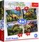 TREFL 4 dėlionių rinkinys „Dinozaurai“