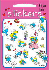 SMURFAI pristato: Smurfų lipdukai mergaitėms