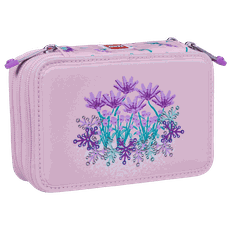 LEGO 3 skyrių pieštukinė su kanceliarinėmis priemonėmis „Gėlės“