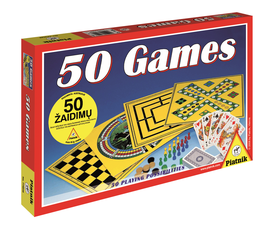 PIATNIK Rinkinys 50 žaidimų (Latvių, Rusų kalba)