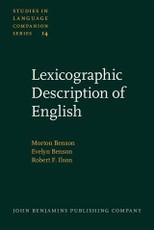 Lexicographic Description of English