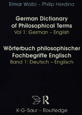 Dict Philos Terms Germ-Eng  V1