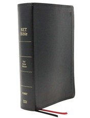 Net Bible, Full-Notes Edition, Leathersoft, Black, Indexed, Comfort Print