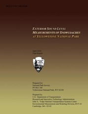 Exterior Sound Level Measurements of Snowcoaches at Yellowstone National