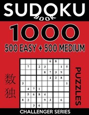Sudoku Book 1,000 Puzzles, 500 Easy and 500 Medium