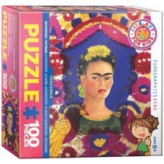 Dėlionė „Frida Kahlo. Portretas su paukščiais“, 100 dalių