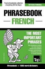 English-French phrasebook and 1500-word dictionary
