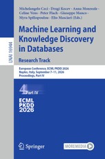 Machine Learning and Knowledge Discovery in Databases. Research Track