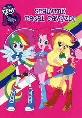 Mažieji poniai. Equestria Girls. Spalvink pagal pavyzdį