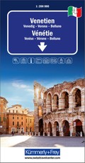 Kümmerly+Frey Regional-Strassenkarte 4 Venetien 1:200.000