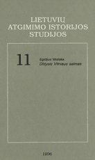 Lietuvių atgimimo istorijos studijos 11. Didysis Vilniaus seimas