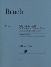 Bruch, Max - Acht Stücke op. 83 für Klarinette (Violine), Viola (Violoncello) und Klavier