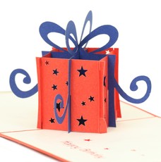 3D iššokantis atvirukas  „Birthday Gift Box“