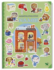 Daugkartinių lipdukų knygelė. Namie