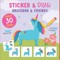 Sticker & Draw Unicorns & Friends (Create 30 Magical Creatures!)