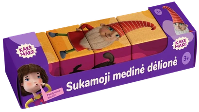 Sukamoji medinė dėlionė KAKĖ MAKĖ