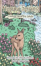Happy Spring Travel Size Adult Coloring Book