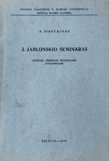 J. Jablonskio seminaras