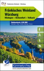 Fränkisches Weinland - Würzburg Kitzingen, Ochsenfurt, Volkach Nr. 56 Outdoorkarte Deutschland 1:50 000