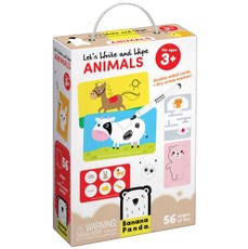 Lavinamasis žaidimas „Let's Write and Wipe Animals“