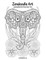 Zendoodle Art Coloring Book for Grown-Ups 1 & 2
