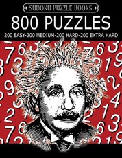 Sudoku Puzzle Book, 800 Puzzles, 200 Easy, 200 Medium, 200 Hard and 200 Extra Hard