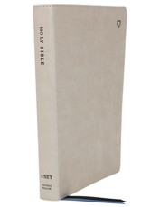 Net Bible, Thinline, Leathersoft, Stone, Indexed, Comfort Print