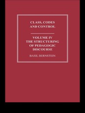 The Structuring of Pedagogic Discourse