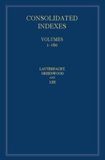 International Law Reports, Consolidated Index
