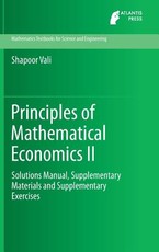 Principles of Mathematical Economics II