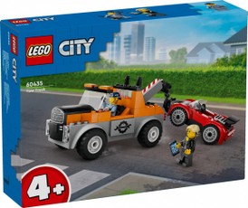 LEGO City – tralas ir sportinio automobilio remonto dirbtuvės