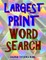 Largest Print Word Search