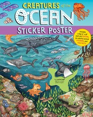 Creatures of the Ocean Giant Sticker Poster