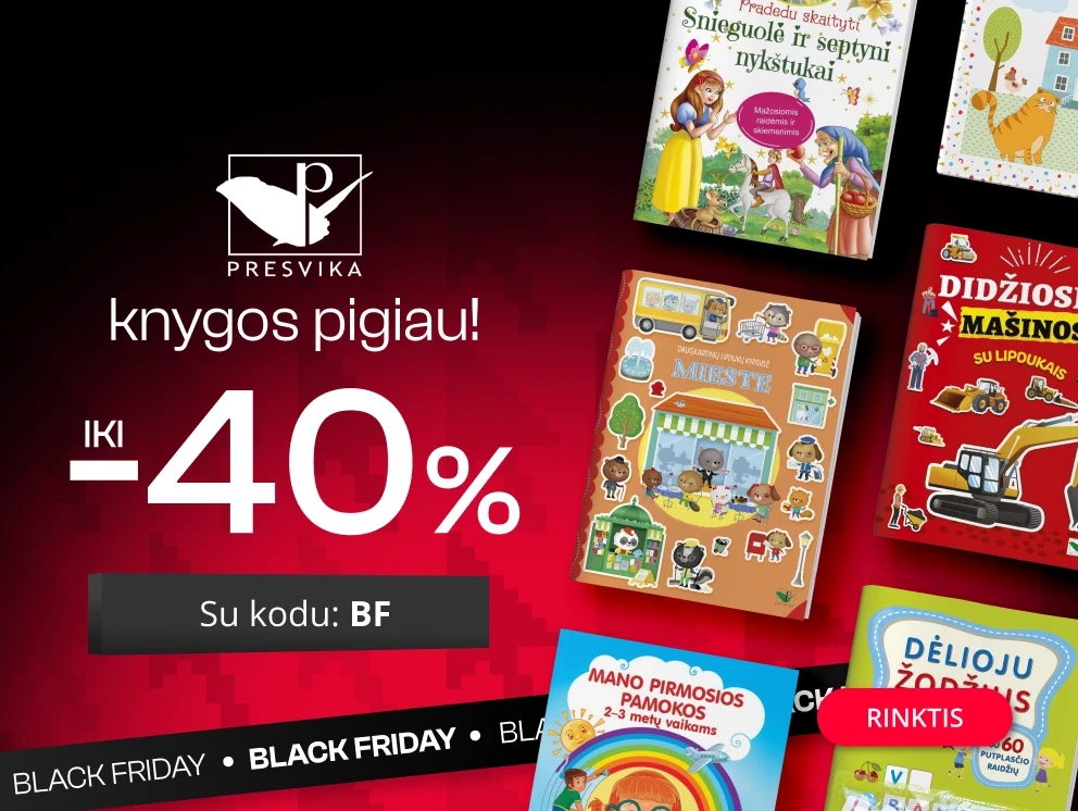 Leidyklos PRESVIKA knygoms iki -40% extra nuolaidos!