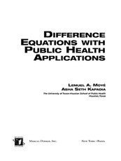 Moyé, L: Difference Equations with Public Health Application