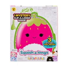 SQUISHMALLOWS CLIP-A-LONGS Herojai-siurprizai, 3 vnt., 2,5 cm