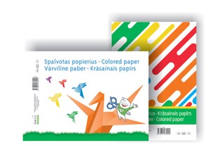 Spalvotas popierius A4/8 l.vienp.SP-P8
