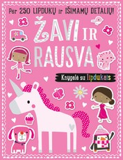Žavi ir rausva: užduočių knygelė su lipdukais