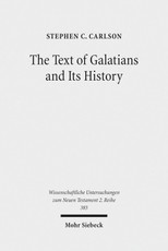 The Text of Galatians and Its History