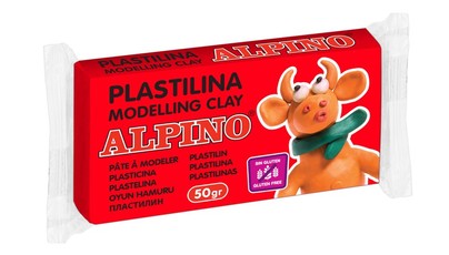 Plastilinas ALPINO 50g raudonas