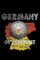 Germany Oktoberfest Landesskizze Schwarz Rot Gold